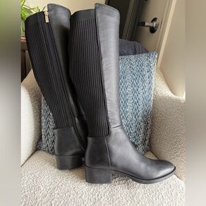 Kenneth Cole Black Leanna Knee High Boots~ size 8.5 M